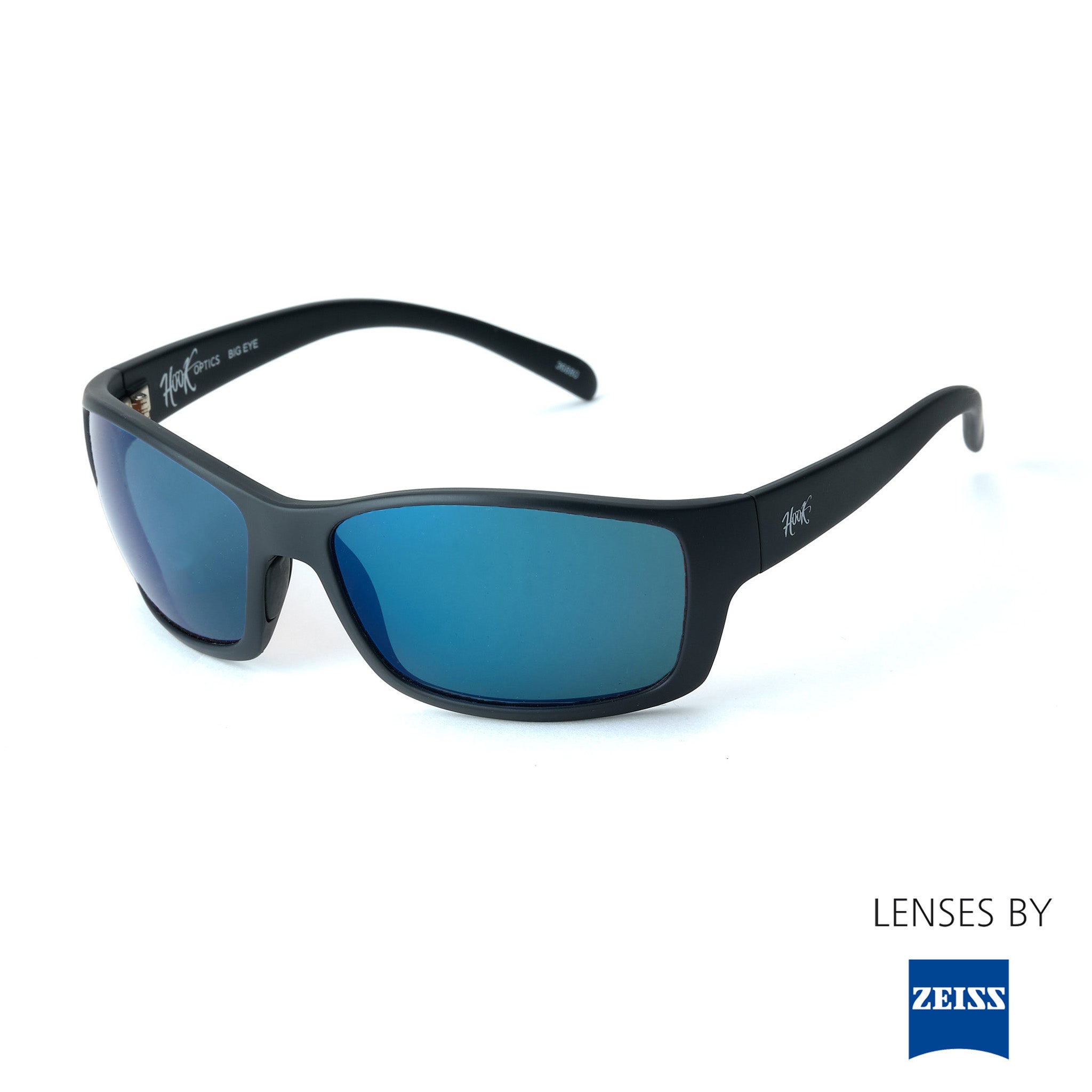 Big Eye sunglasses by Hook Optics deliver a large fit, Zeiss lenses for powerful clarity, durability, and UV protection.