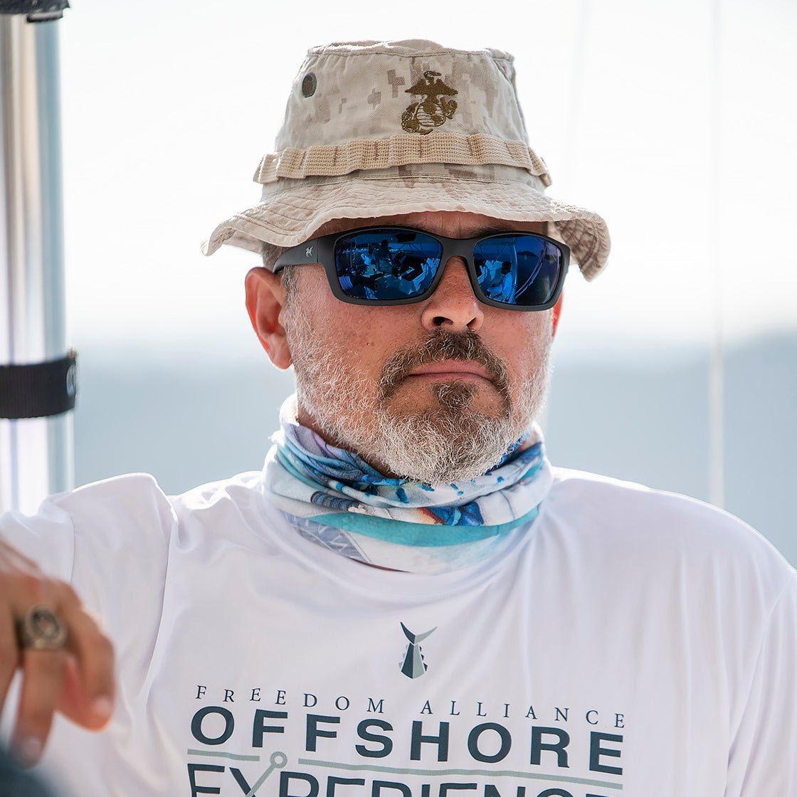 Fishermen wearing the Hook Optics BIG EYE Polarized Sunglasses