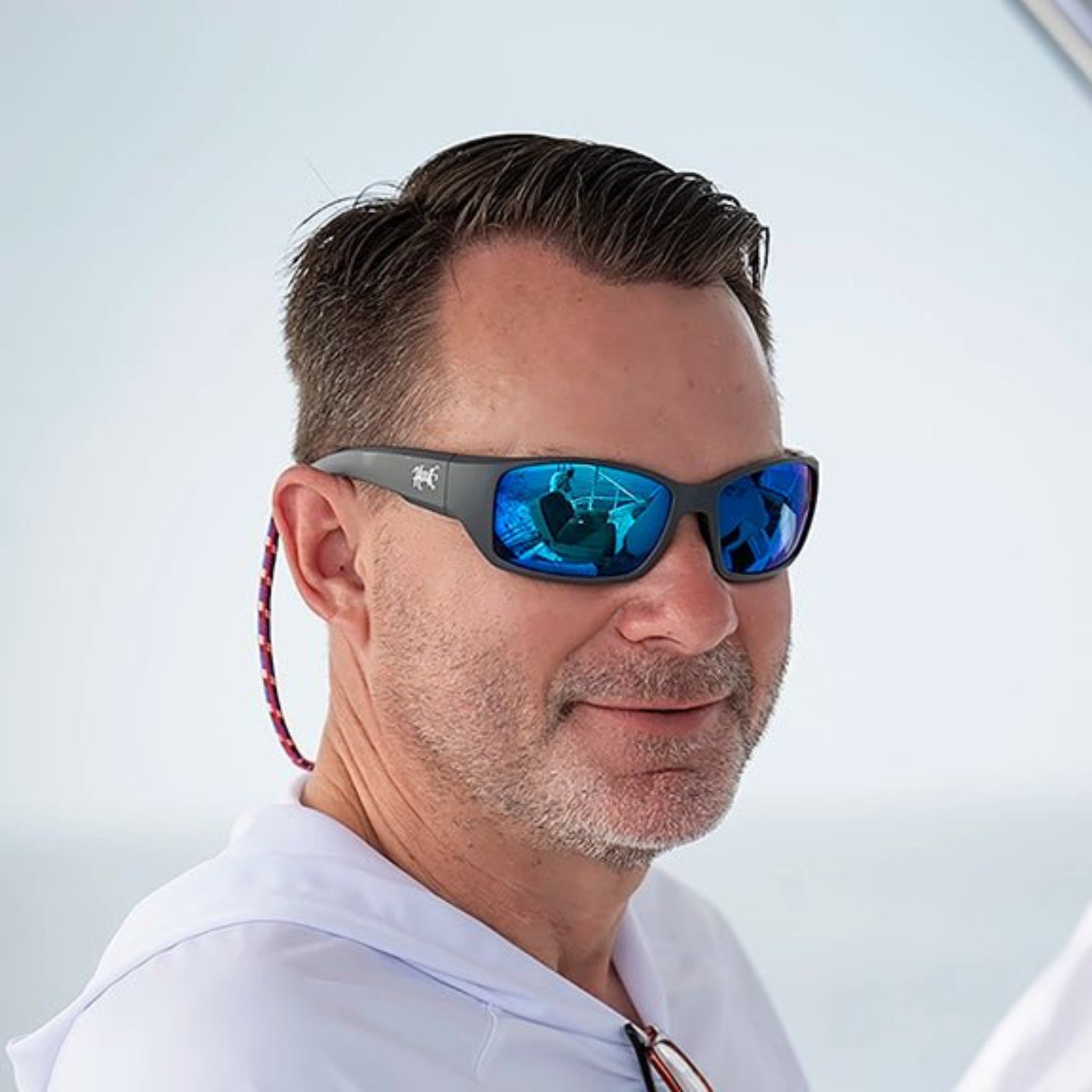 Mako polarized sunglasses for fishing with Zeiss ThermoForce lenses.