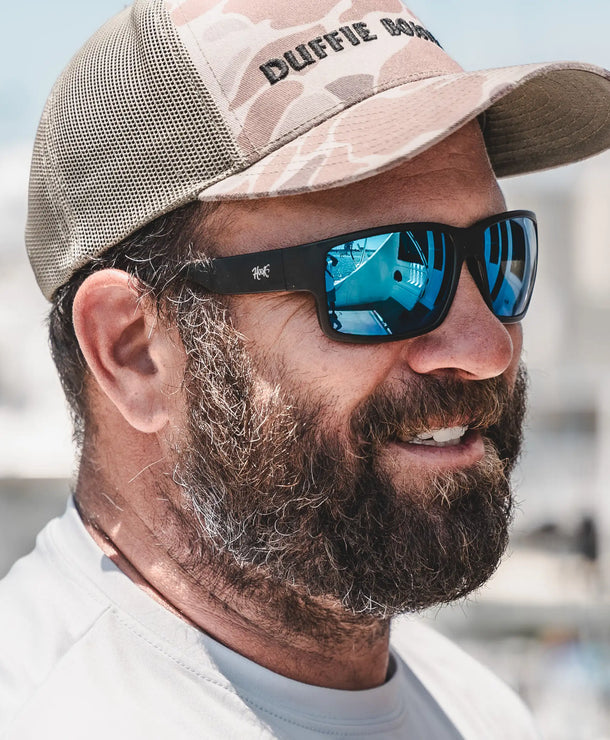 Joni Duffie wearing the BILLFISHER Polarized Sunglasses during the white marlin open