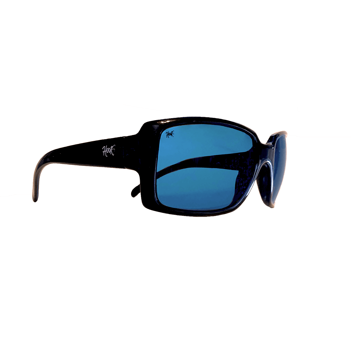 Best Sunglasses Cuda by Hook Optics Shiny black frame | Perfect for Lady Anglers